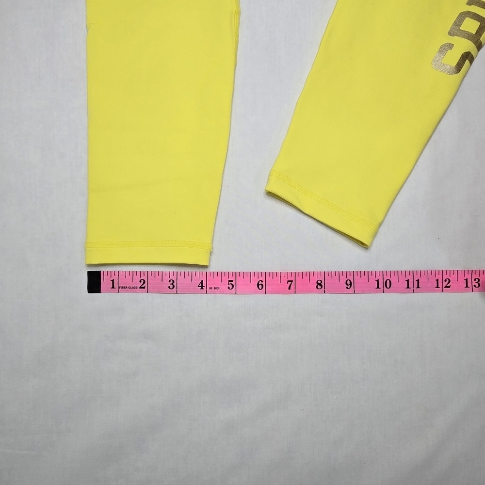 Spiritual Gangster Neon Yellow High-rise Full Length Leggings Women's Size Large - Picture 12 of 12